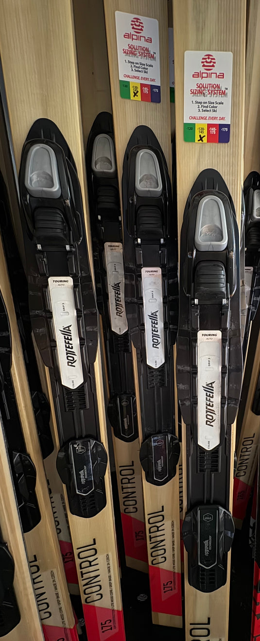 Alpina Control 64 demo waxless touring skis w/bindings