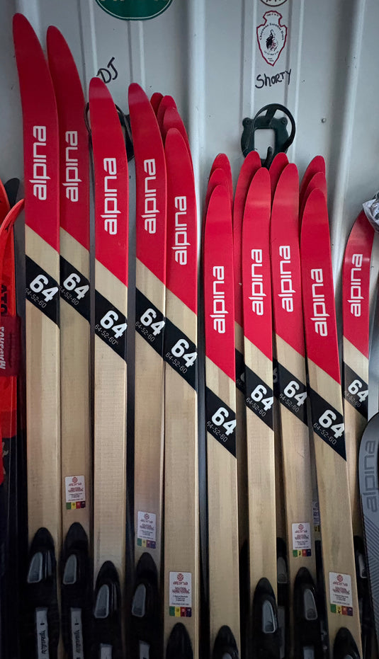 Alpina Control 64 demo waxless touring skis w/bindings