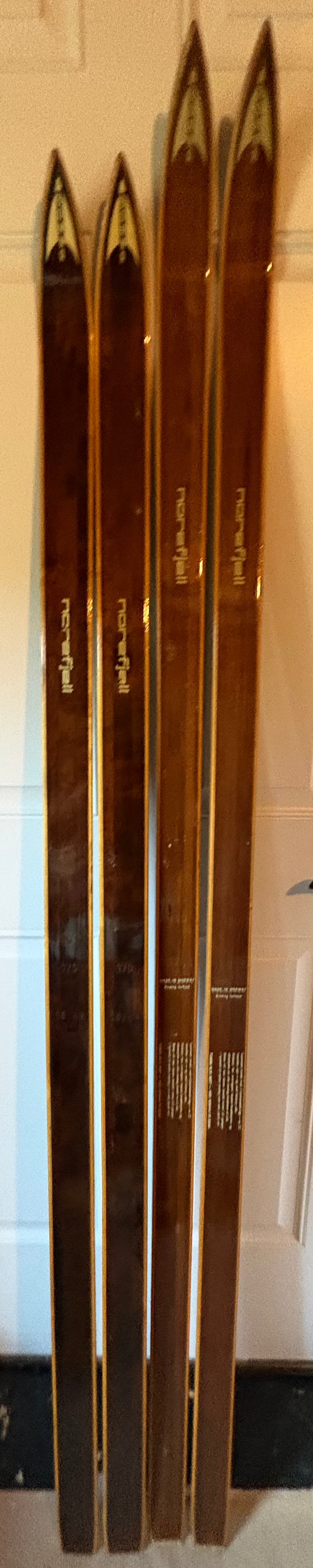 Bonna Norefjell vintage wood touring skis (New)