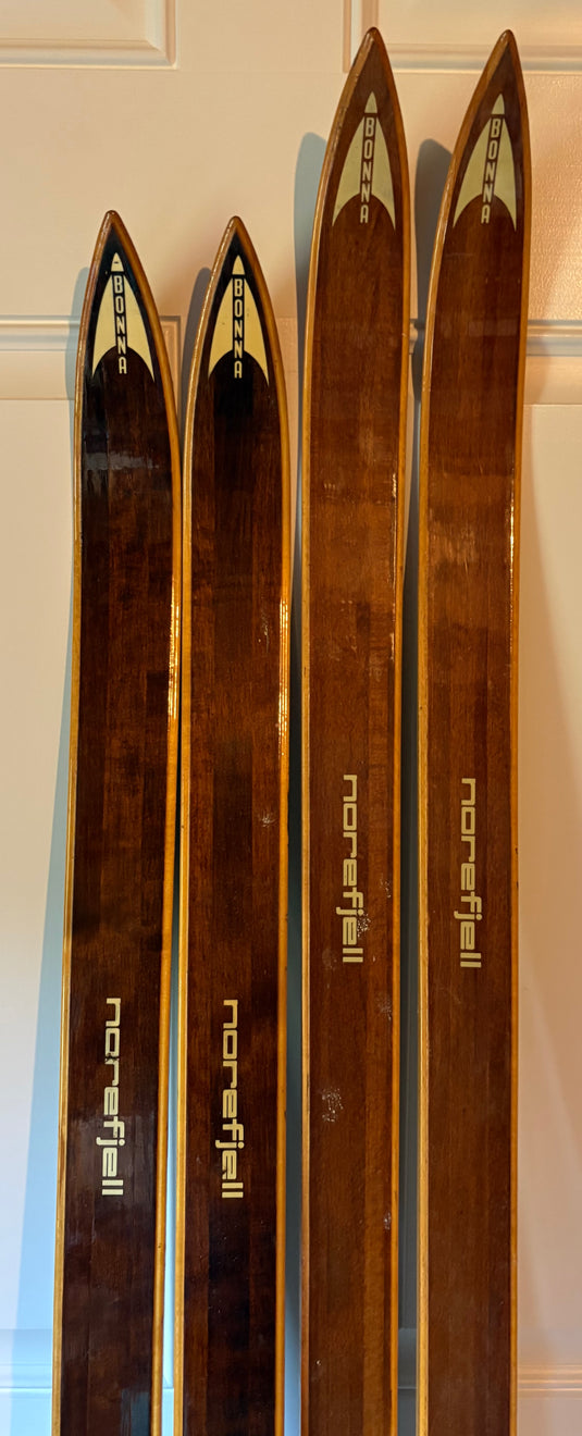 Bonna Norefjell vintage wood touring skis (New)