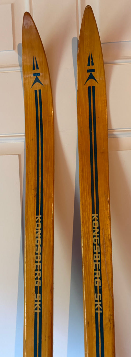 Kongsberg Tur-Langrenn vintage wood touring skis (Used)