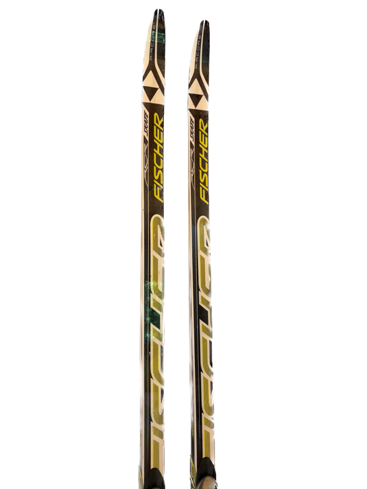 Fischer RCR demo skate skis w/bindings