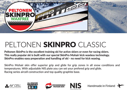 Peltonen Skinpro Waxless Classic Race Skis